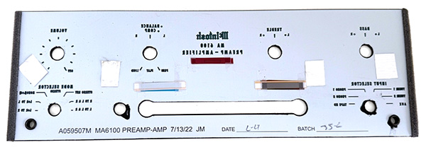 McIntosh MA6100 Glass back