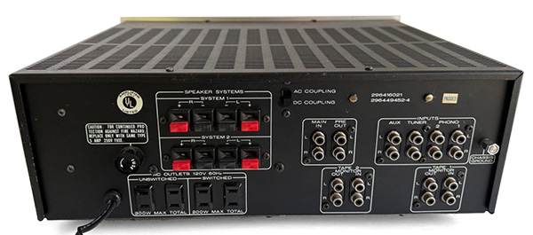 Marantz 1152DC amplifier back