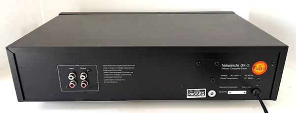 Nakamichi BX2 back