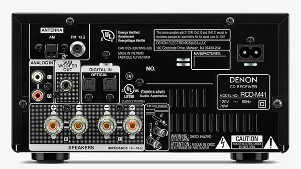 Denon DM41 back