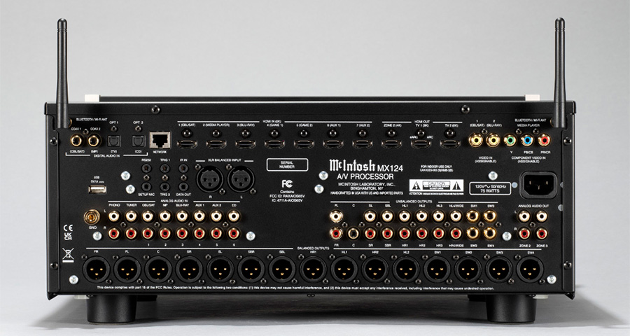 McIntosh MX124 back
