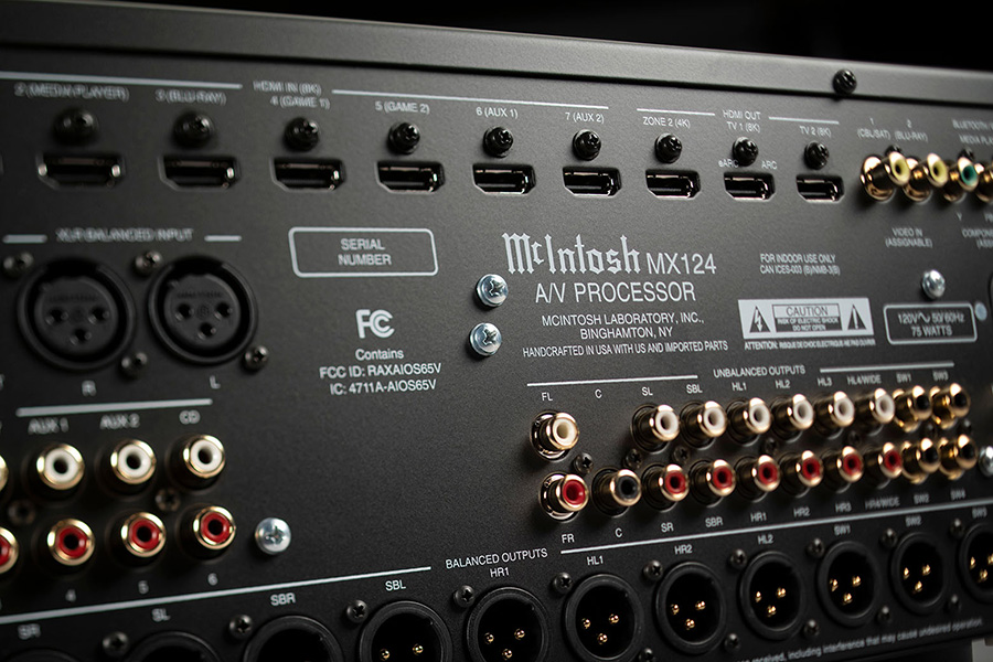 McIntosh MX124 back close